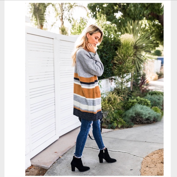 NWT! Vici "Gibson" Striped Pocketed Cardigan - Picture 5 of 8